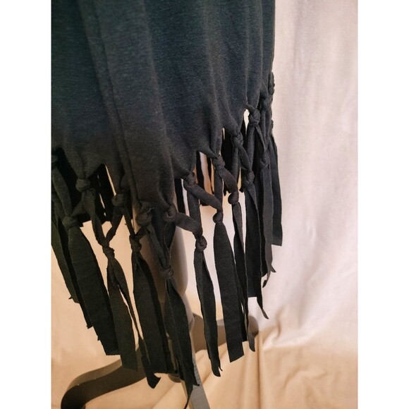 NWOT! Pinziko Black CoverUp/Tank Dress w/Fringe. Size XL - Picture 3 of 6